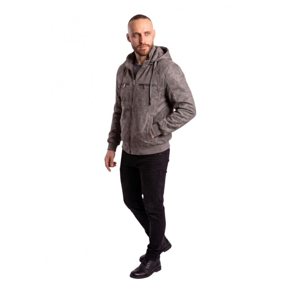 SNAKE JACKET HOOD GREY