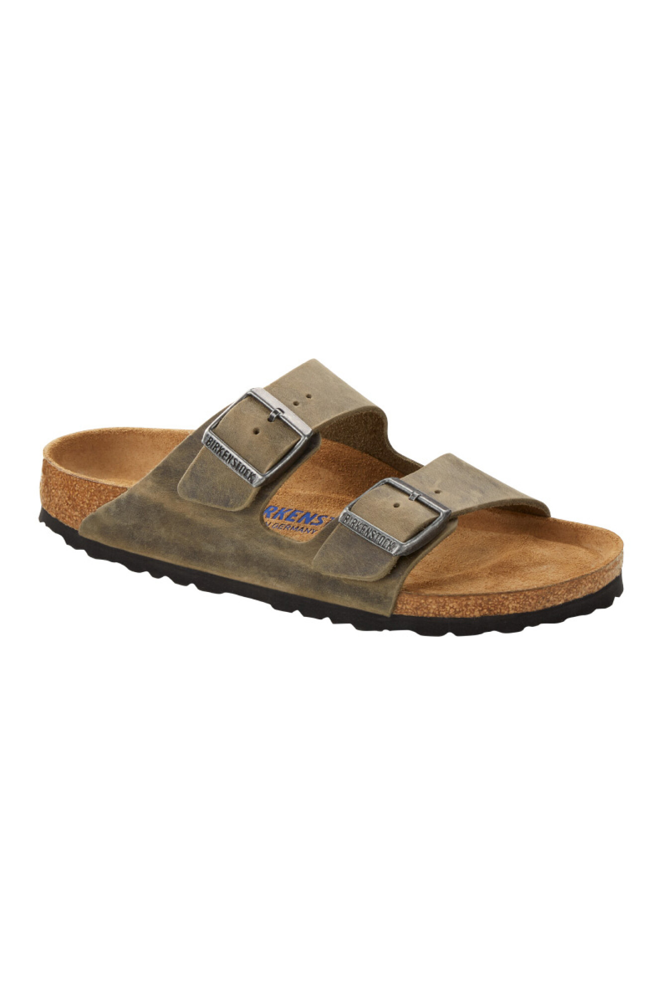 Sandalia Arizona Soft Footbed Oiled Leather Regular Khaki