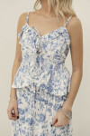 BLUSA MAIA BLUE BOTANIC FLOWERS BLUSA MAIA BLUE BOTANIC FLOWERS