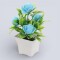 Mini Rosal Artificial Celeste