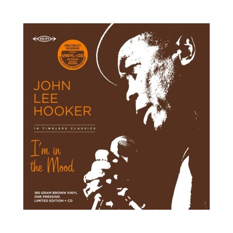 John Lee Hooker - I'm In The Mood (brown Vinyl) (rsd 2024) - Lp + Cd - Vinilo John Lee Hooker - I'm In The Mood (brown Vinyl) (rsd 2024) - Lp + Cd - Vinilo