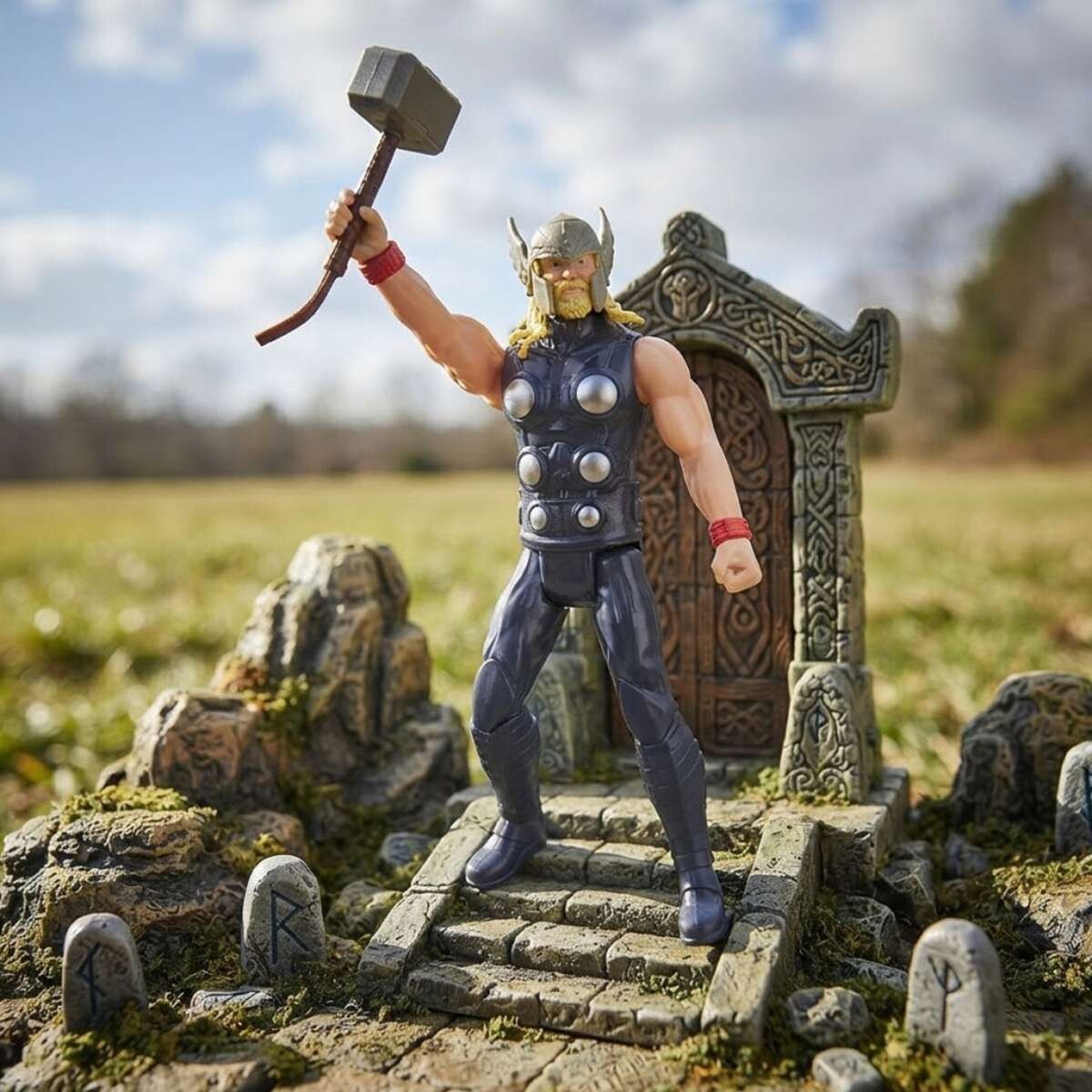 Figura Marvel con Articulación Thor 30 cm Oficial - Avengers thor 