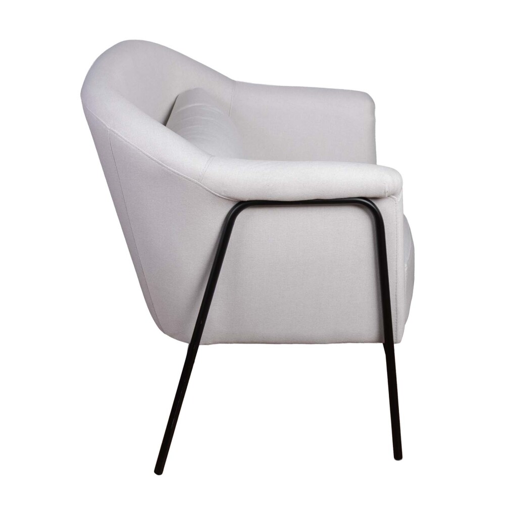 BUTACA TELA-Y-METAL NATURAL-BEIGE LYON NATURAL