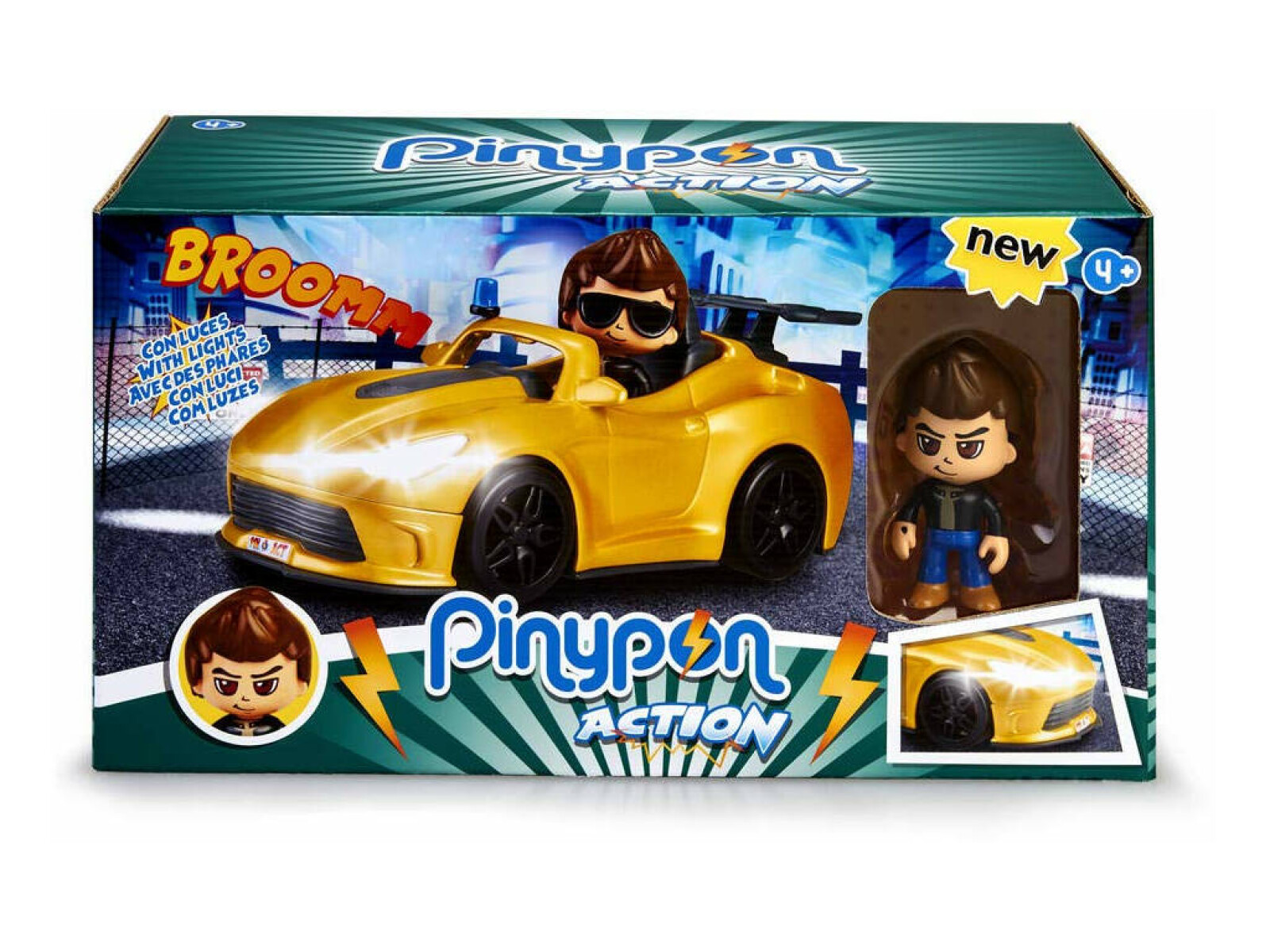 Pinypon Action Super Auto Con Luces Y Accesorios 