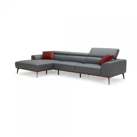 Sofá con chaise DUNA TELA Gris - 3C CHAISE IZQUIERDO