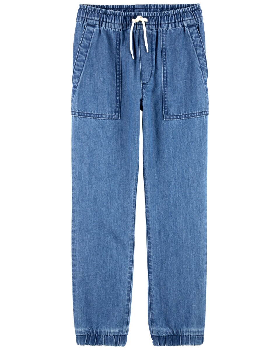 Pantalón jean, estilo deportivo 