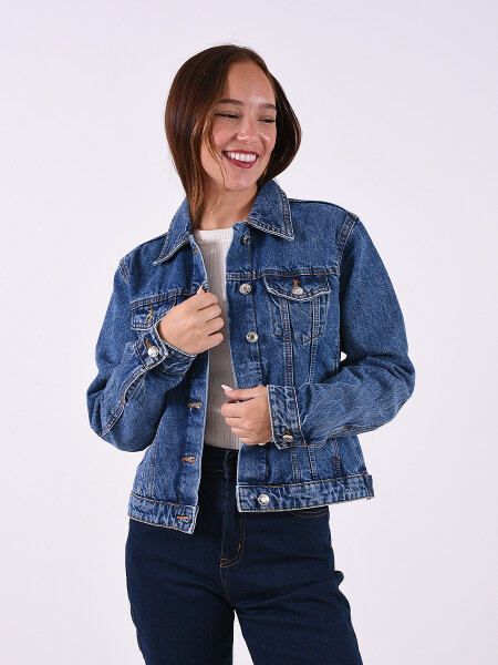 CAMPERA JEAN INDIGO AZUL