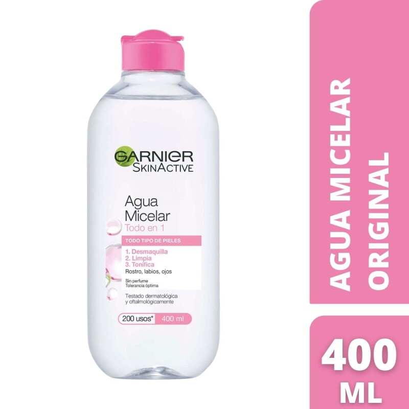 Garnier Pack Skin Active Agua Micelar Todo en 1 400ml + Agua Micelar en  Aceite 400ml – TopBeauty