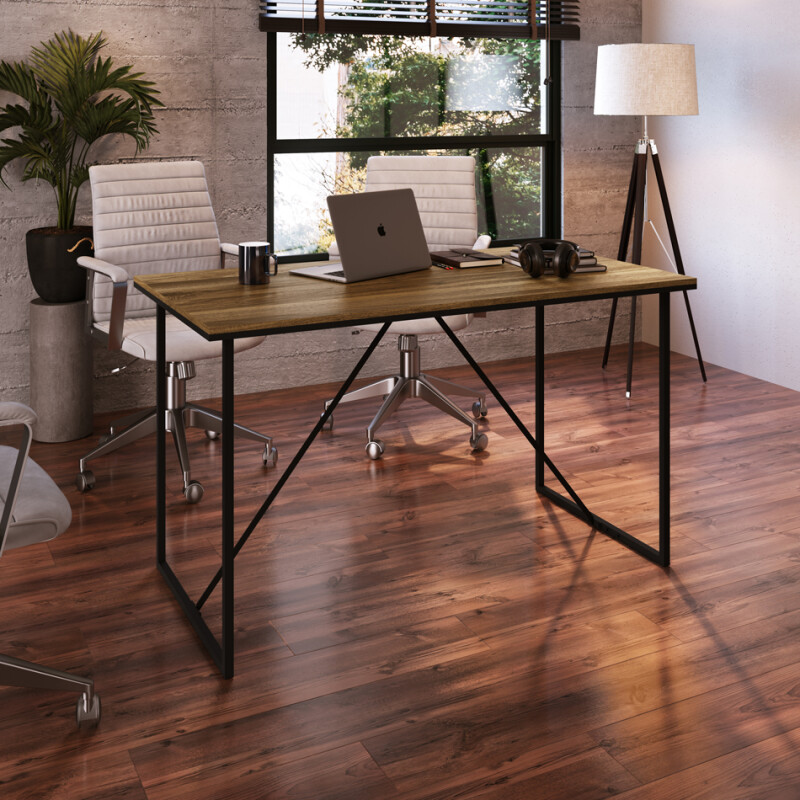 Mesa Office - Tapa rustica metal negro Mesa Office - Tapa rustica metal negro