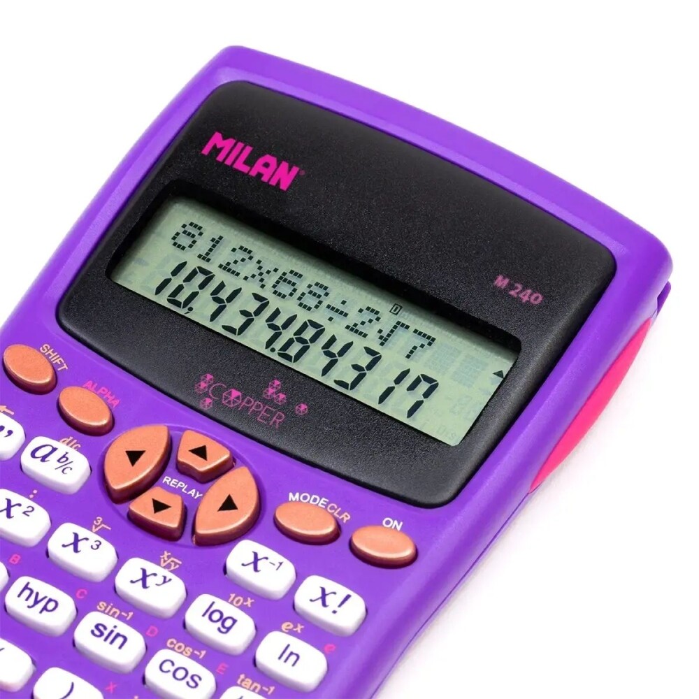 CALCULADORA CIENTIFICA MILAN M240 COLOR VIOLETA CALCULADORA CIENTIFICA MILAN M240 COLOR VIOLETA