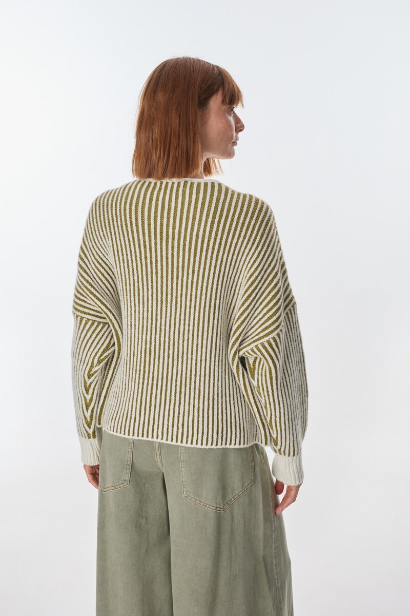 Sweater Astral Crudo/Oliva