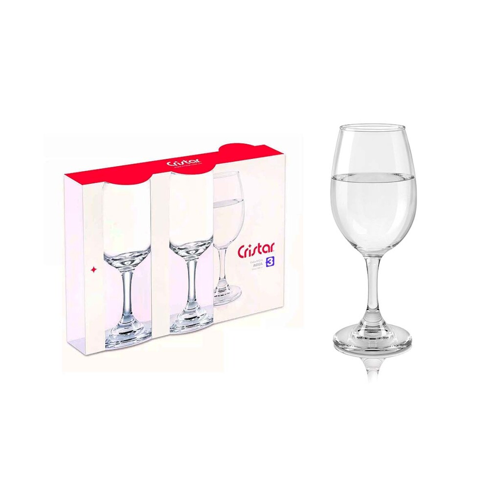 Set copas Rioja 410 ml x3 CRISTAR Set copas Rioja 410 ml x3 CRISTAR