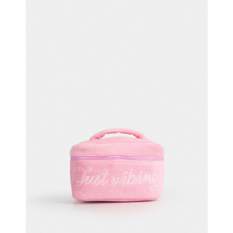 Portacosméticos Just Vibing Rosa Claro