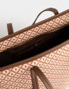 Shopper Cartera Shopper Estampada - Marron Suela