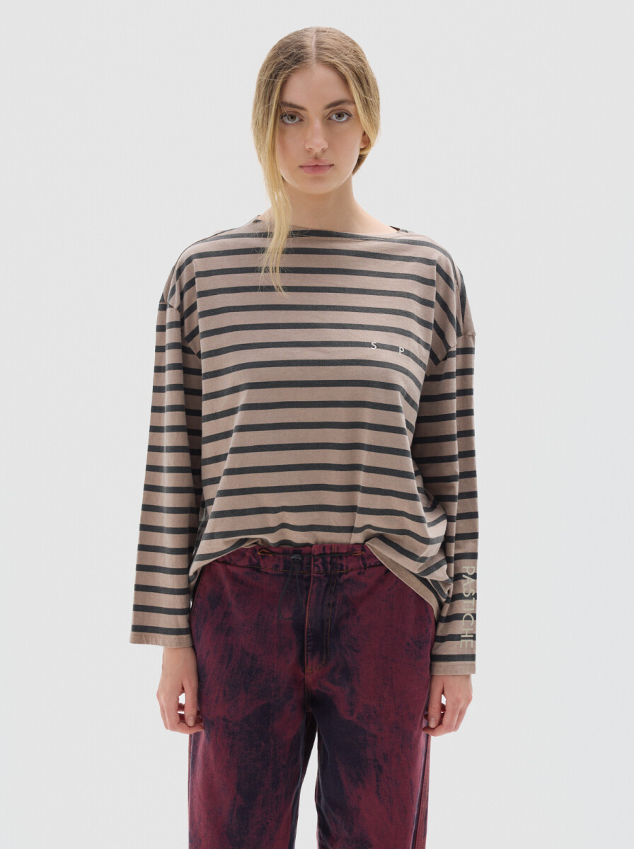 T-shirt Sailor - Brown 