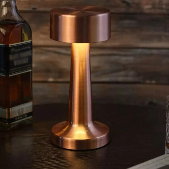 Lámpara de mesa LED inalámbrica 2W rosa USB-C IX5013
