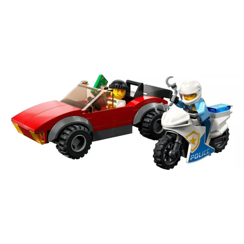Lego City Moto De Policía Y Coche A La Fuga 60392 Lego City Moto De Policía Y Coche A La Fuga 60392