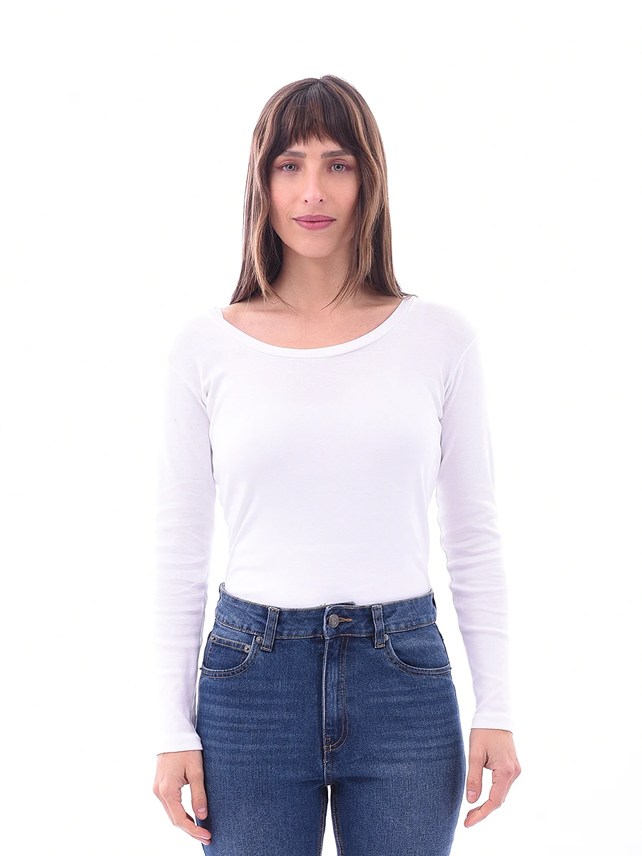 REMERA BÁSICA PIERA - BLANCO 