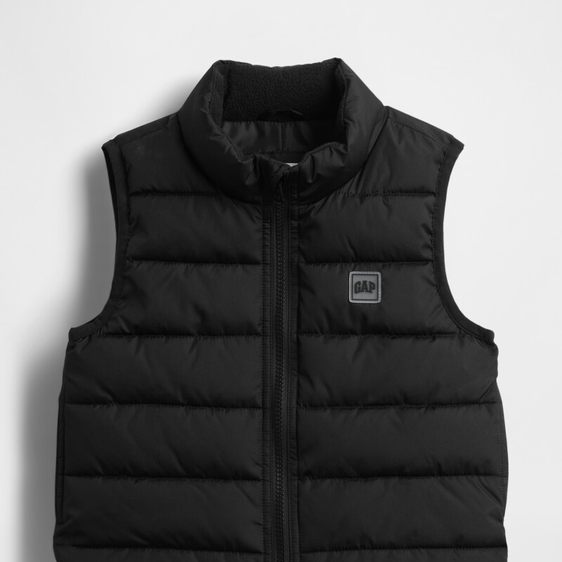 V-FRCH PUFFER VEST BLACK 1