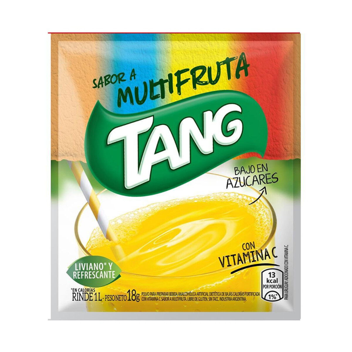 Jugo TANG 18g Pack 20 Unidades - Multifruta 