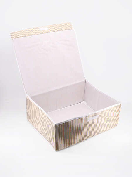 CAJA ORGANIZADORA RAYAS BEIGE