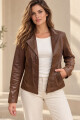 Campera juana Marron brillo