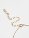 Cadena Corta con Dije Strass Collar Con Dije De Cubic Zirconia - Dorado