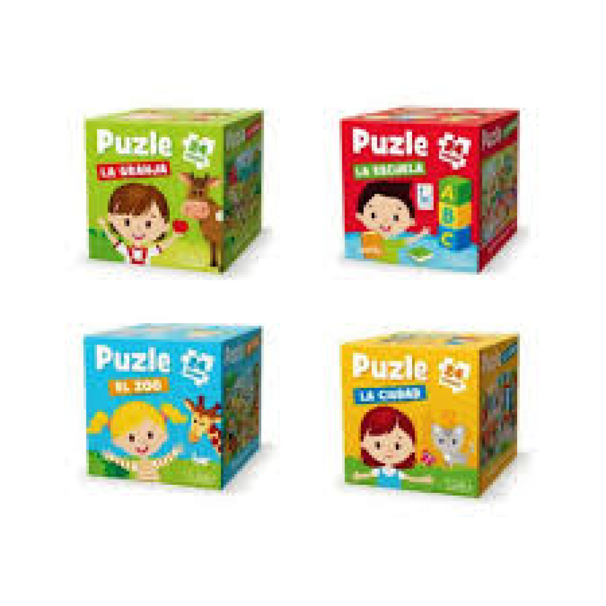 COLECCION CAJA CUBO PUZZLE 24 PIEZAS 