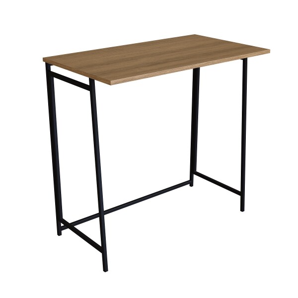 Mesa Auxiliar/ Aparador plegable tapa miel con patas negras Mesa Auxiliar/ Aparador plegable tapa miel con patas negras