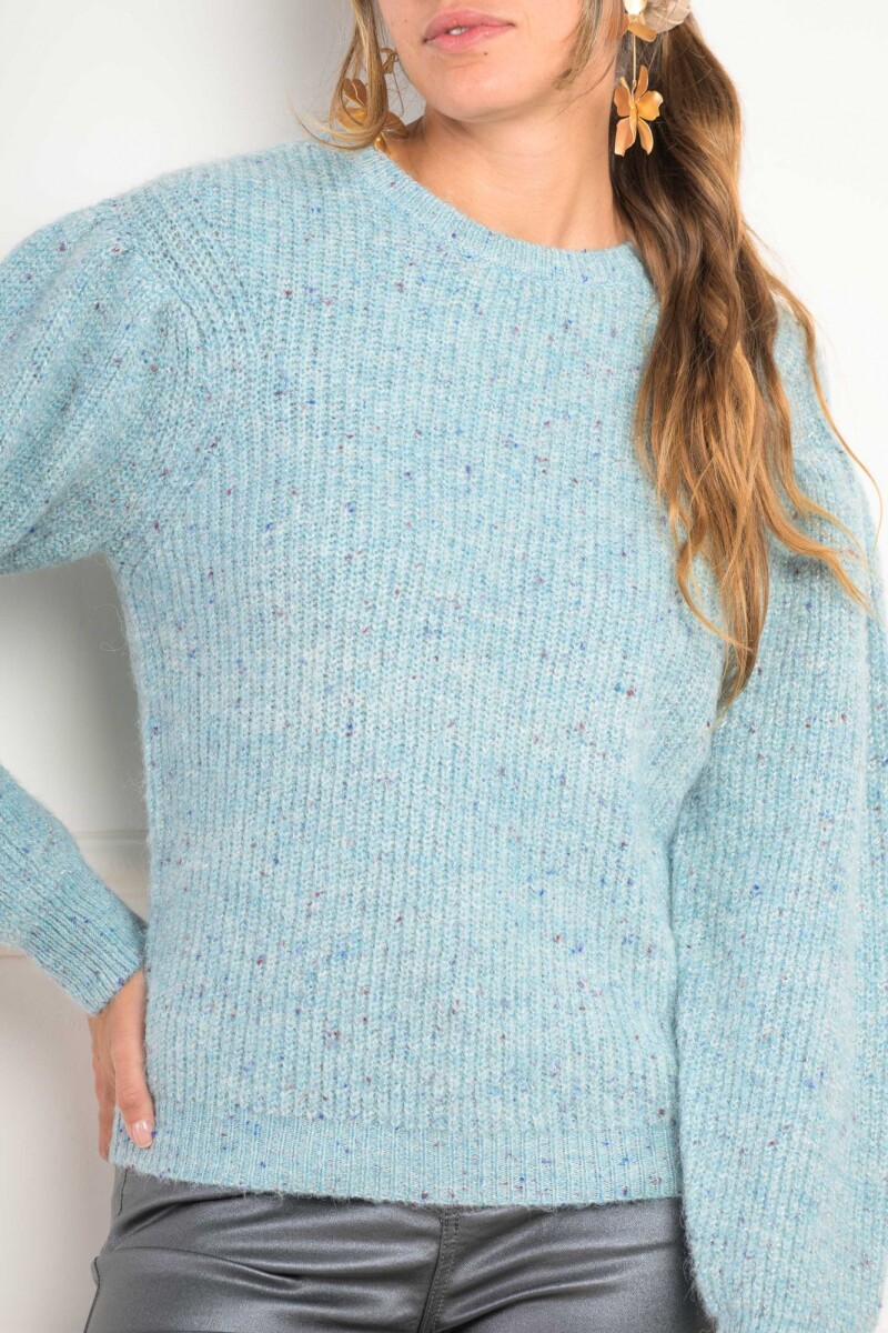 Sweater Lurex Turquesa