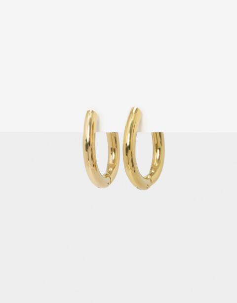 Aros Argollas Metal Argollas De Acero - Dorado
