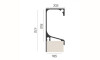 Perfil tirador c/tapa RM 053 inoxidable 3mt Perfil Tirador C/tapa Rm 053 Inoxidable 3mt
