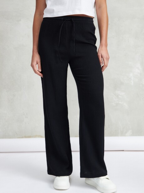 PANTALÓN TRAMA NEGRO