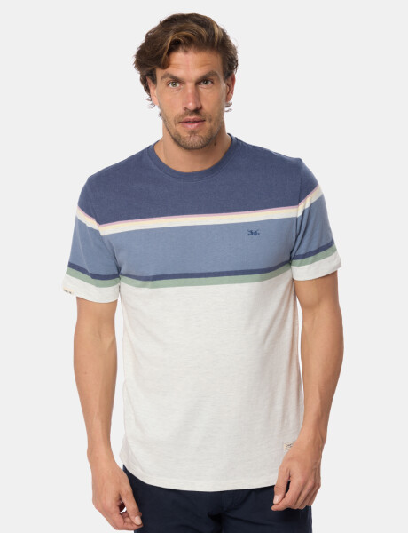 REMERA RAYADA Gris