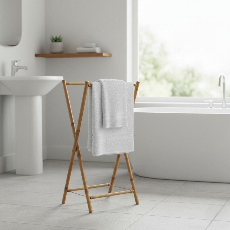 ORGANIZADOR BAMBU P/TOALLAS 93.5X59CM Unica