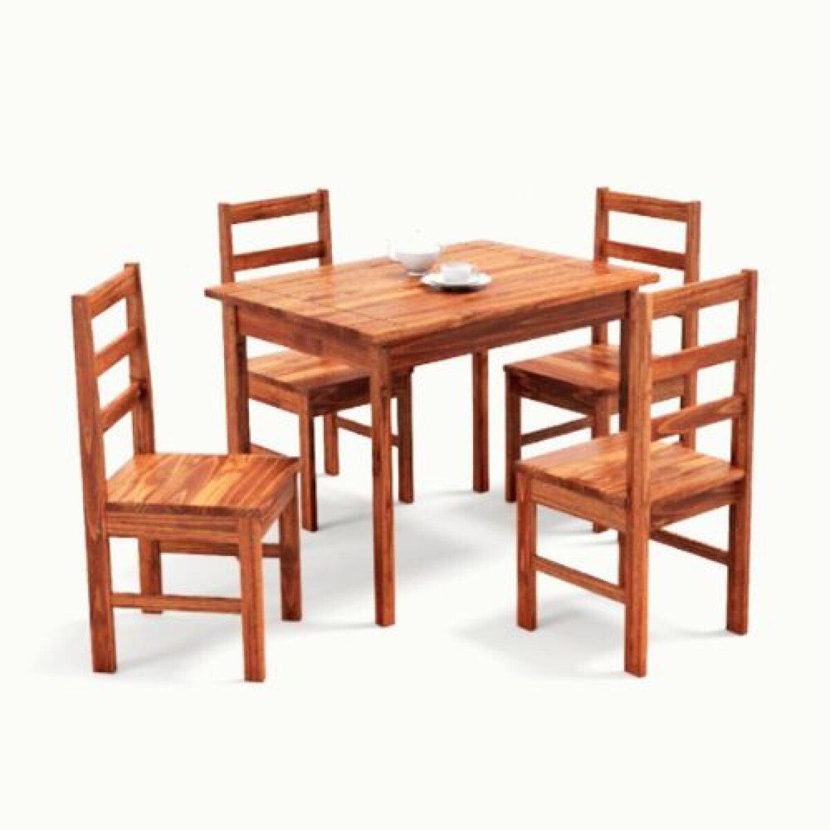 Jgo Comedor Mexicano Mesa 1.0 c/ 4 sillas Natural 