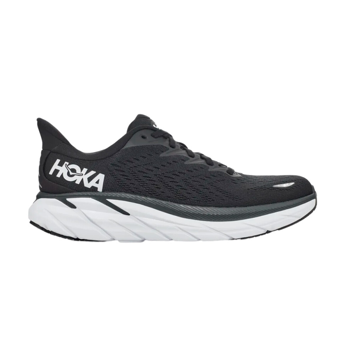 HOKA M CLIFTON 8 - Dark Grey & White 