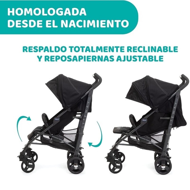 Coche Chicco Liteway 4 Jet Black Coche Chicco Liteway 4 Jet Black