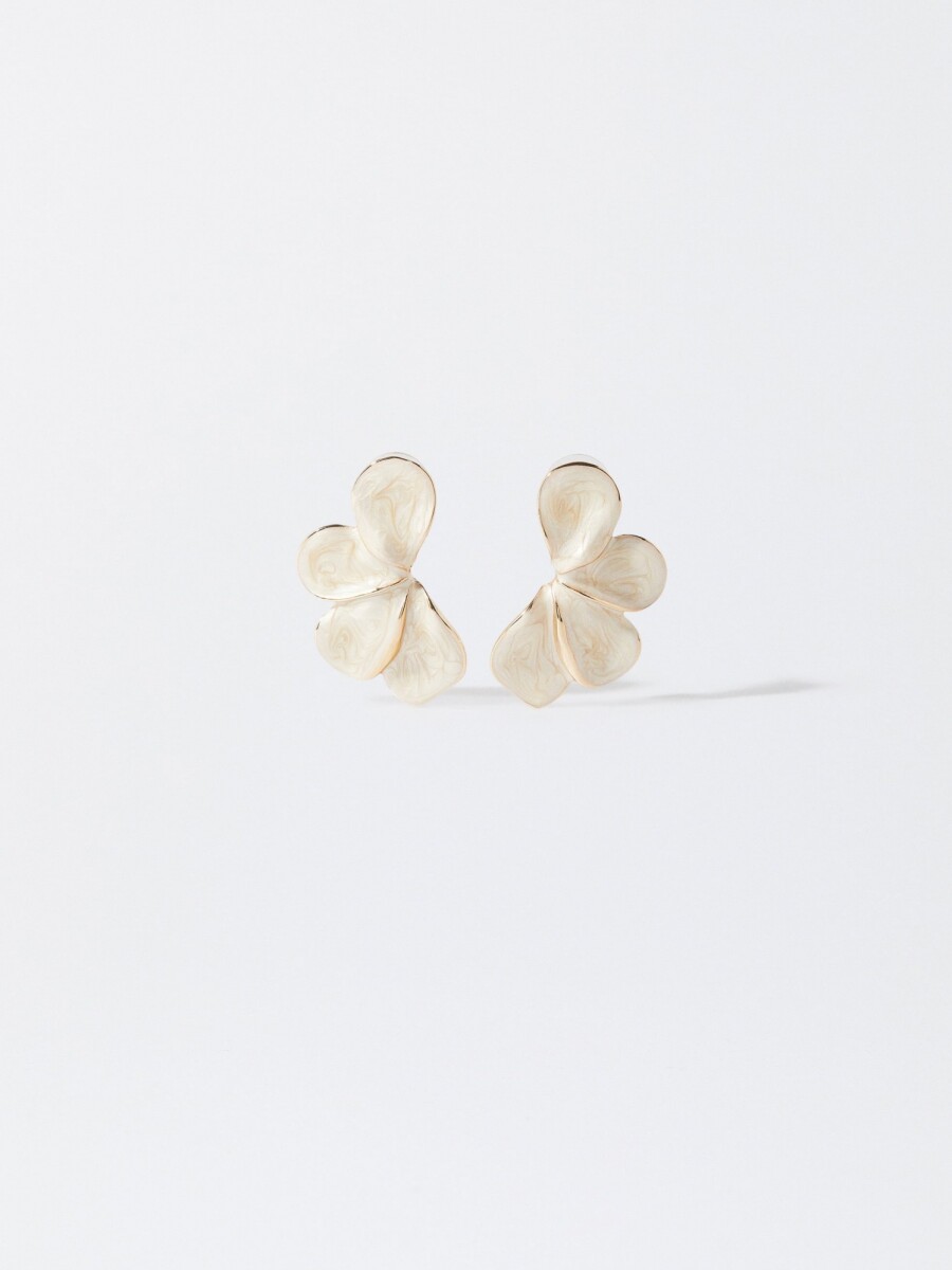 Pendientes Esmaltados beige