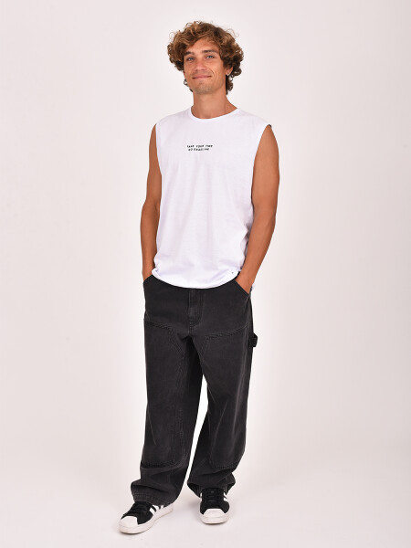 MUSCULOSA LETTERS BLANCO