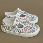 Guillermina De Lona Canvas Toddler Lisas Del 22 Al 26 Floral Pastel