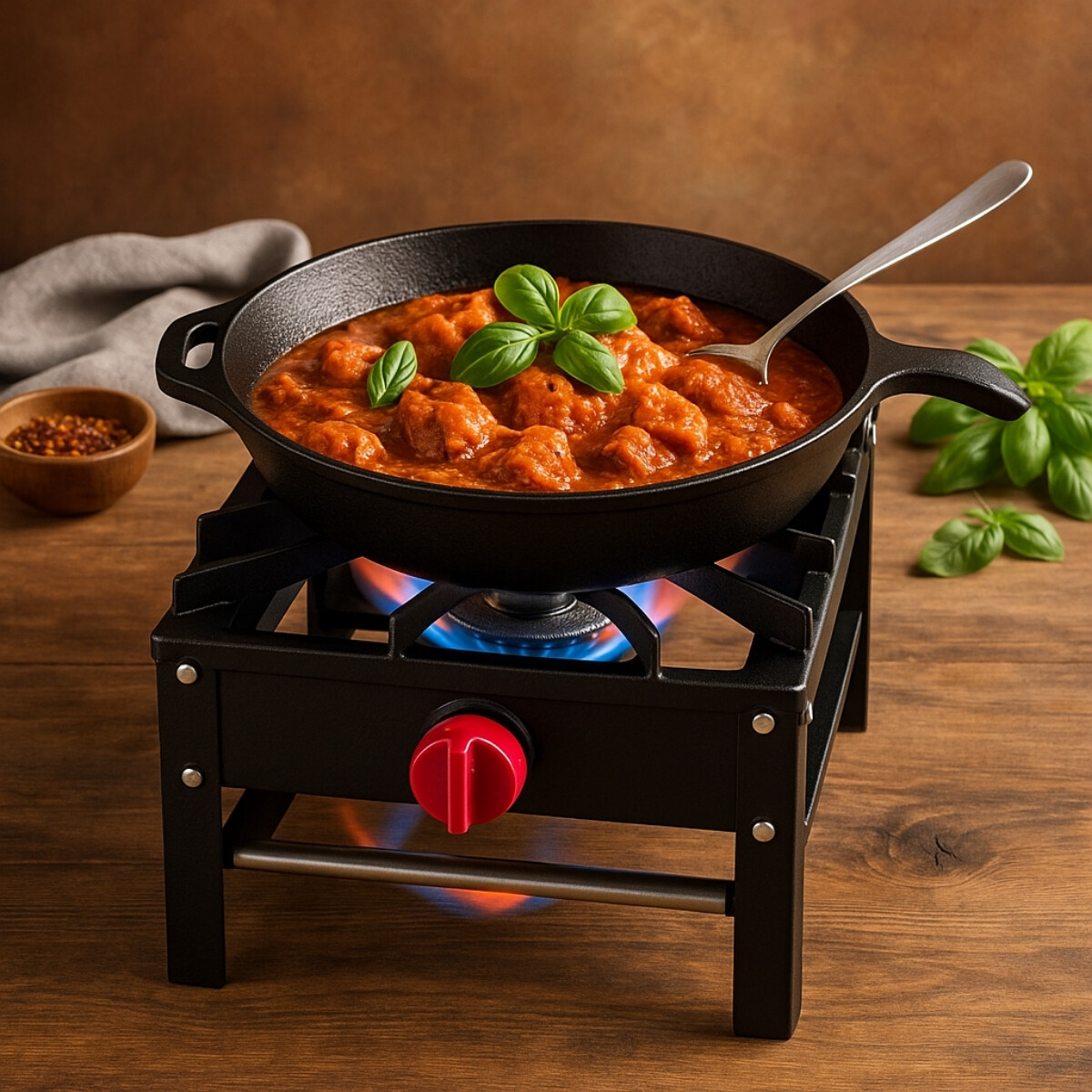 Anafe Quemador Gas GLP con Termocupla 