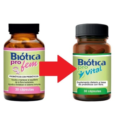 Biótica Pro Vital (fem) 30 Caps. Biótica Pro Vital (fem) 30 Caps.