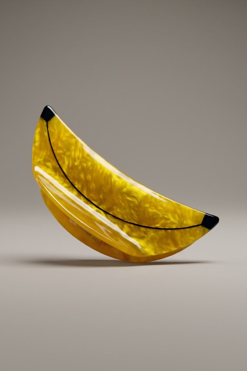 Broche Banana Mostaza