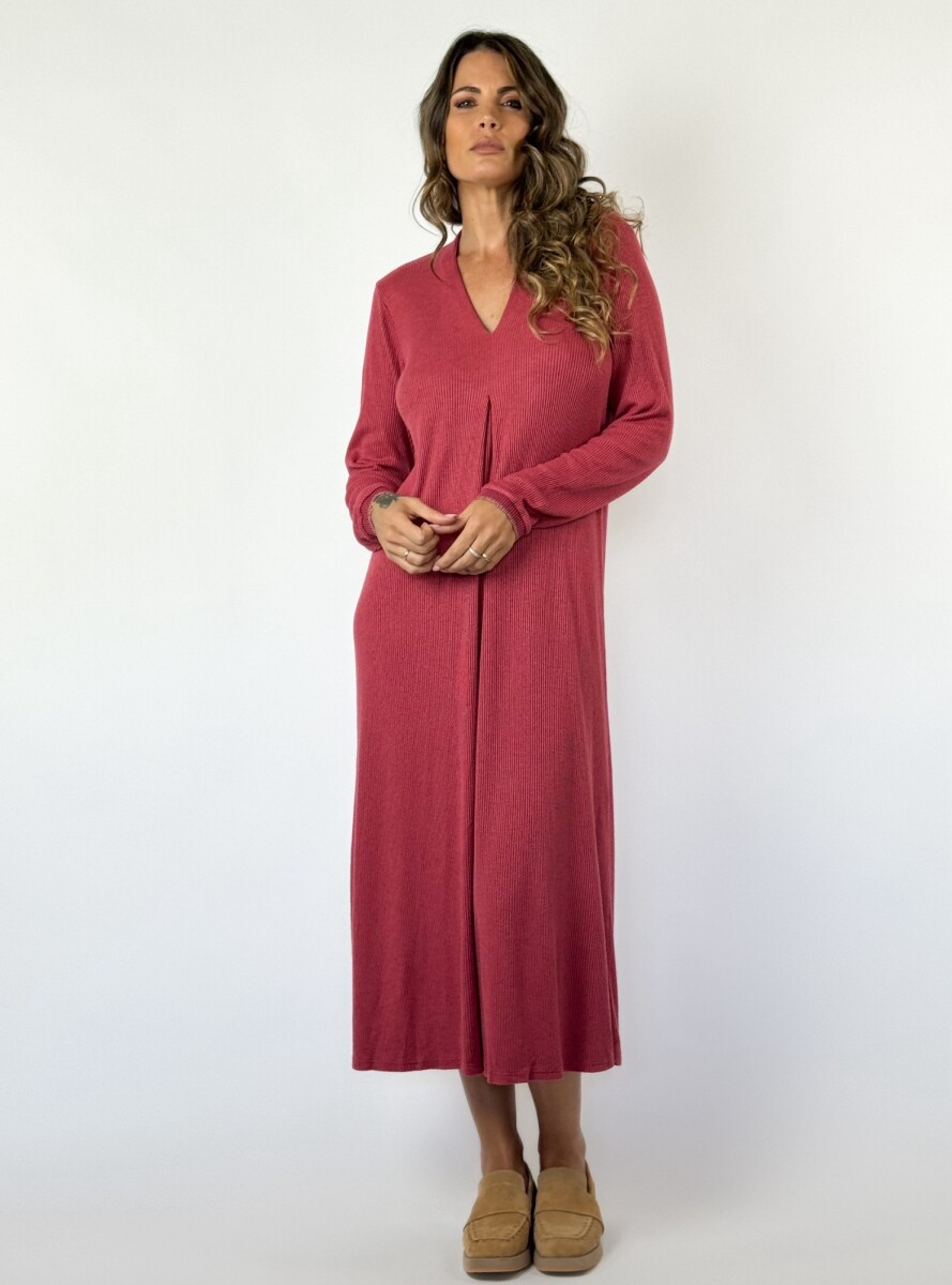 VESTIDO ELEUTERIA - LADRILLO 