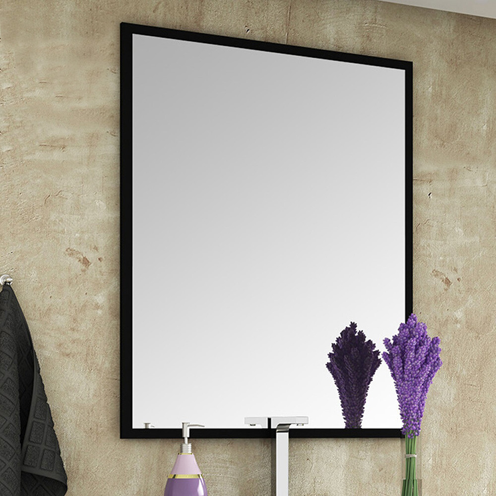 ESPEJO GAMA COLOR NEGRO 78x90 CM Espejo Gama Color Negro 78x90 Cm