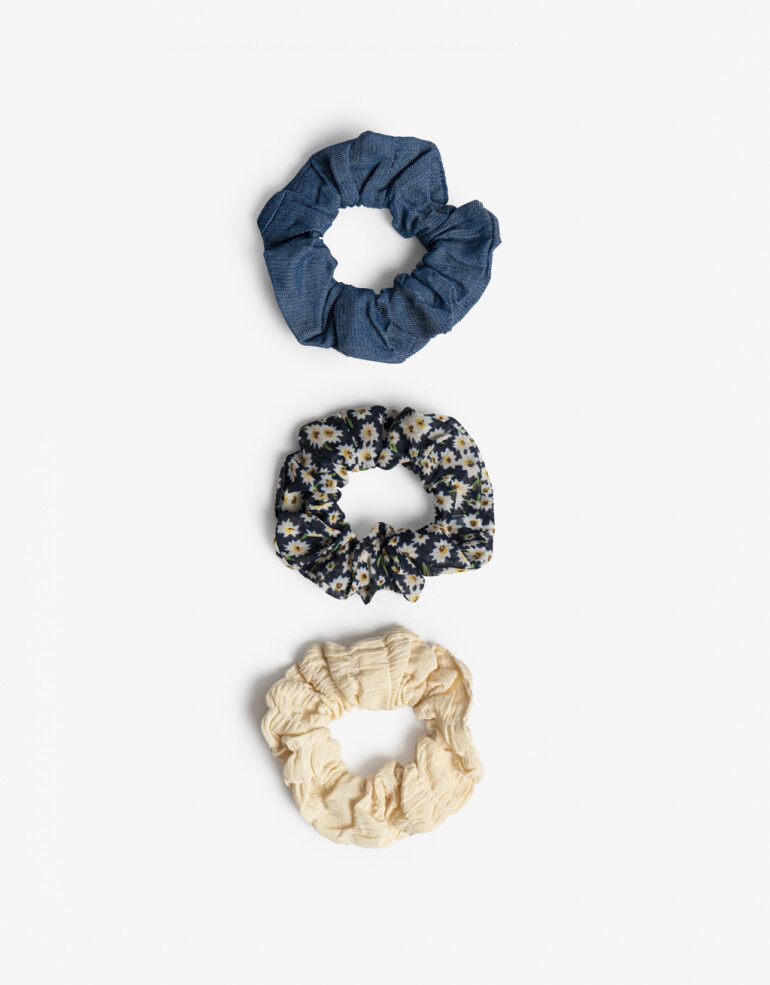 Skunzies Set De Scrunchies - Combinacion Multicolor