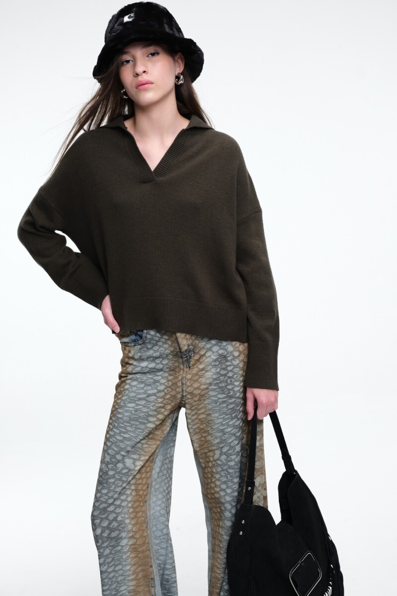 SWEATER COLLAR Verde
