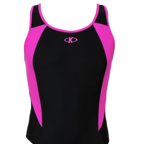 Malla Natacion Dama Knex DY-003 NEGRO-ROSA