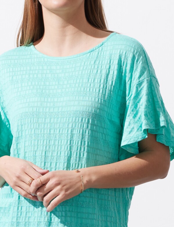 Blusa Algodón VERDE AGUA
